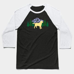 Yellow Labrador Evergreen Baseball T-Shirt